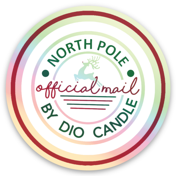 North Pole Official Mail Gift Stickers