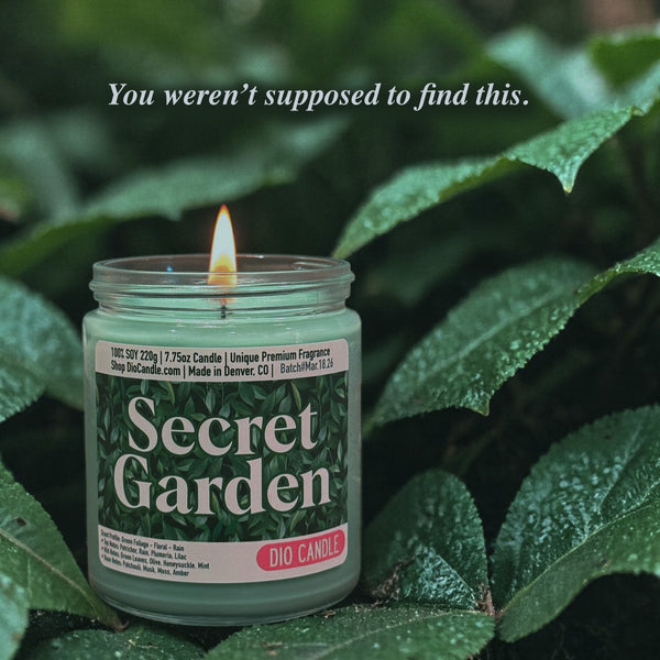 Garden Candle - Green Foliage - Floral - Petrichor Scented Soy