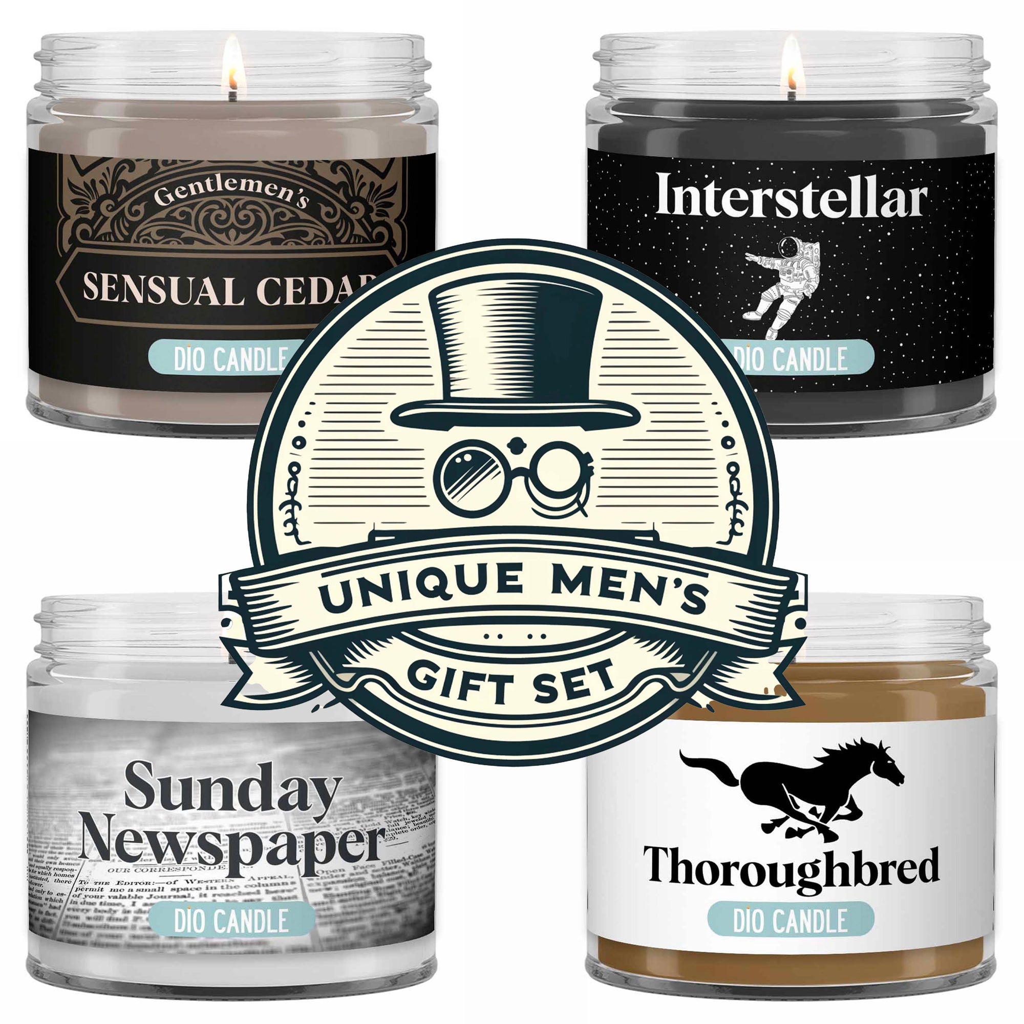 Men's 4 Candles Gift Set  - Unique Edition