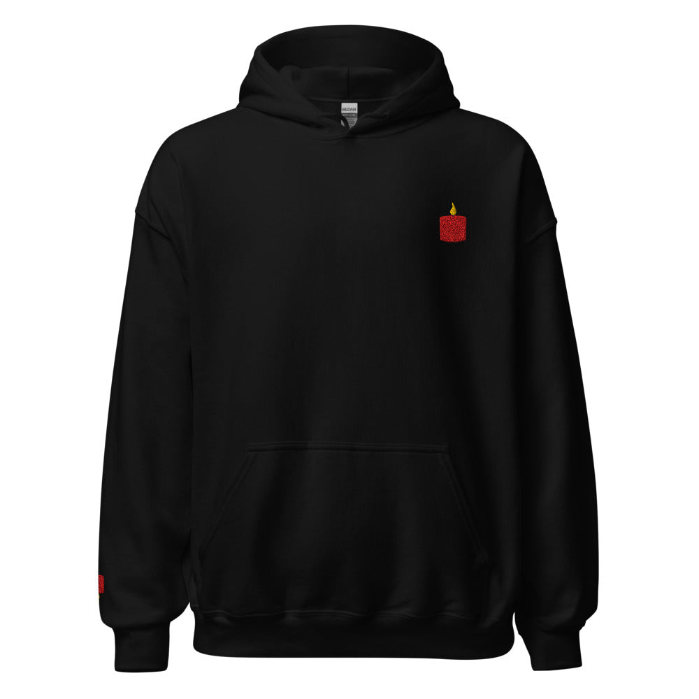Dio Candle Embroidered Hooded Sweatshirt
