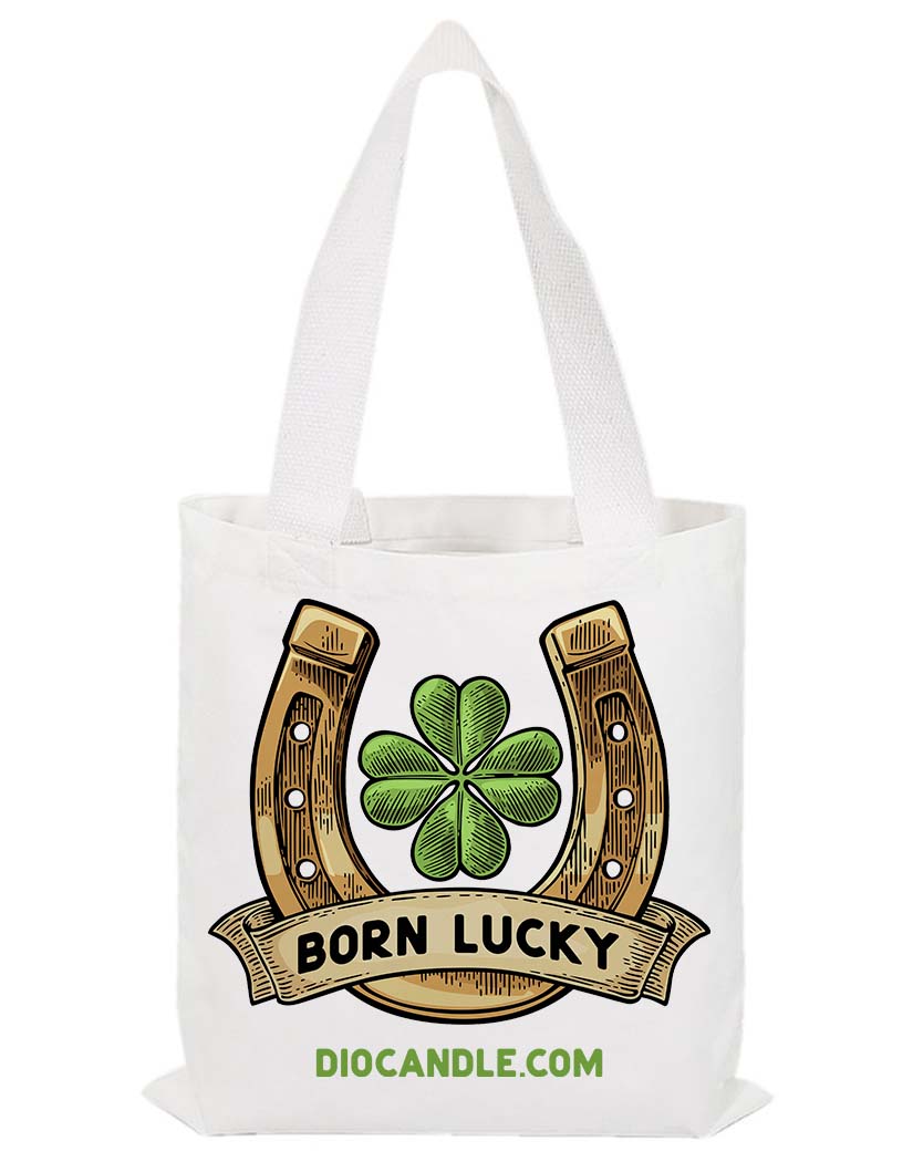 Born Lucky Shamrock Tote Bag