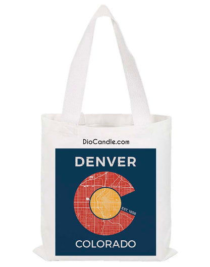 Denver Map Tote Bag