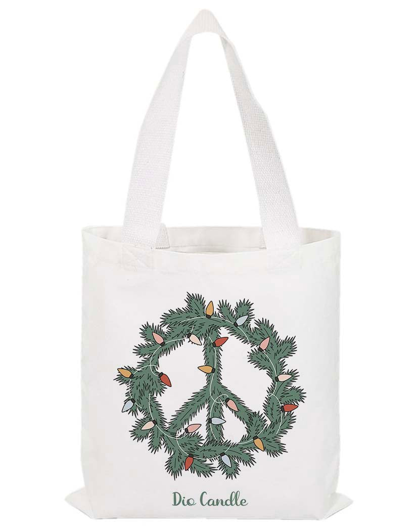 Peace Wreath Tote Bag