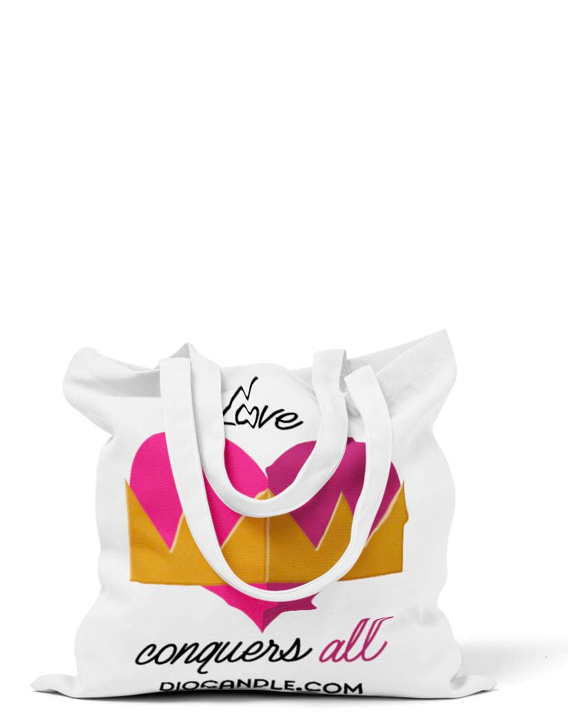 Love Conquers All Valentine's Day Tote Bag