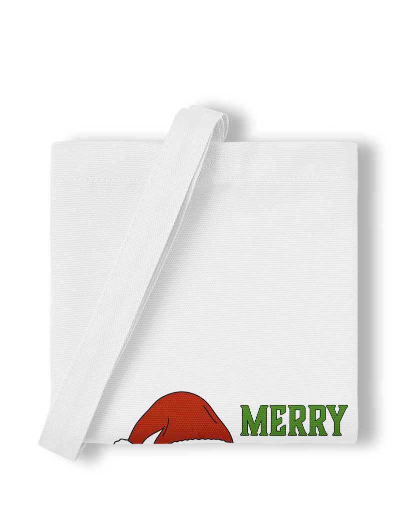 Personalized Santa Hat Tote Bag