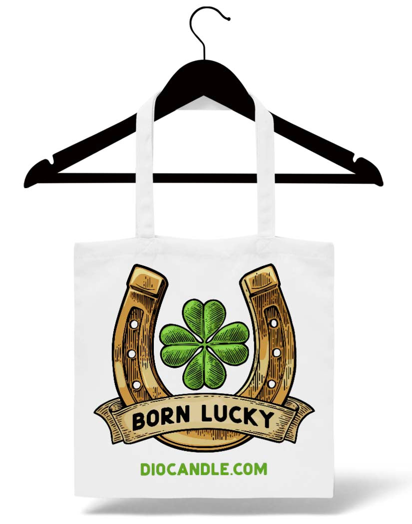 Born Lucky Shamrock Tote Bag