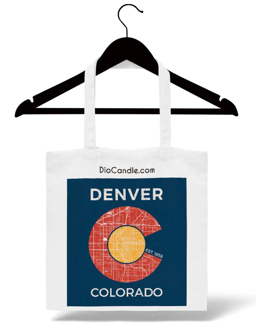 Denver Map Tote Bag