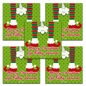 Merry Christmas Ya Filthy Animal Gift Tag  Scented - Dio Candle Company