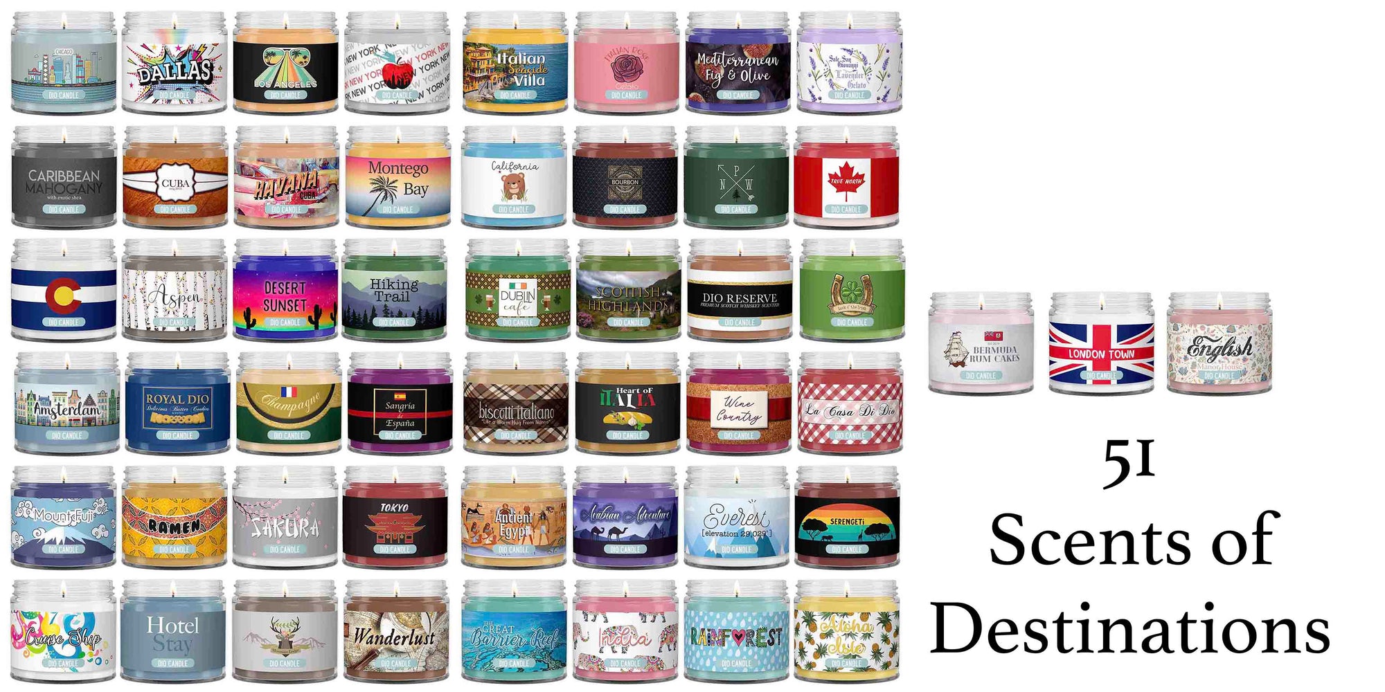 Build Your Own World Travel Candle Gift Set