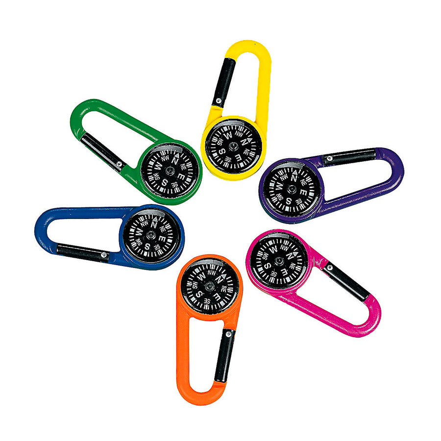 Compass Keychain Clip